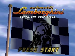 Automobili Lamborghini title screen for Nintendo 64